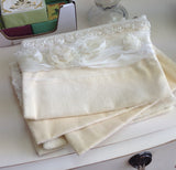 Dreamy Creamy Velvet Clutch: vintage haberdashery