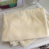 Dreamy Creamy Velvet Clutch: vintage haberdashery