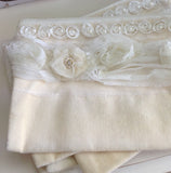 Dreamy Creamy Velvet Clutch: vintage haberdashery