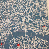 Felt Noticeboard 'Pin City': London or Paris