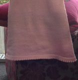 100 % NZ Wool Knit Dress / Tunic: Pink