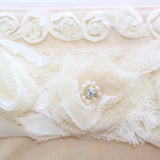 Dreamy Creamy Velvet Clutch: vintage haberdashery